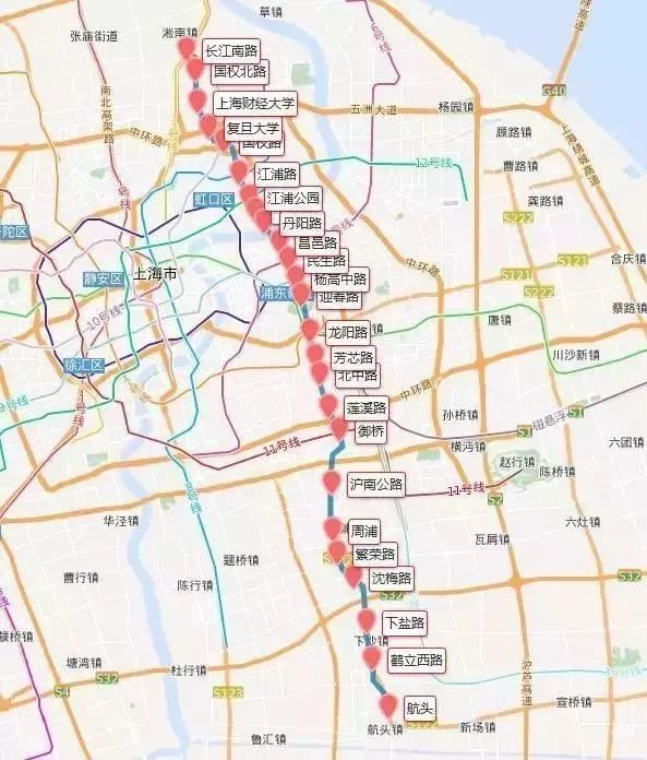 最新规划:上海未来再增7条地铁!