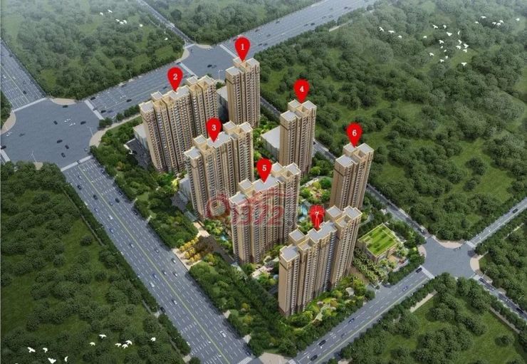 安阳建业城三期平面图图片