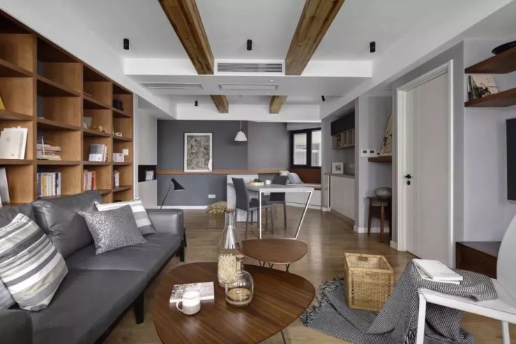 装修百科客厅有横梁这样装漂亮