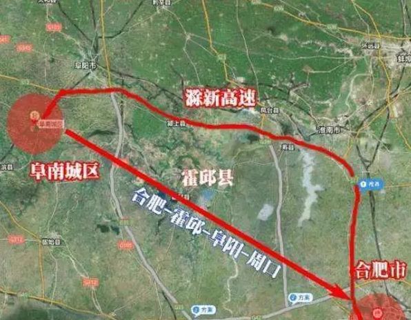 宣商高速公路合肥-霍邱-阜陽高速公路將經過舒城,霍山,霍邱六安的高速