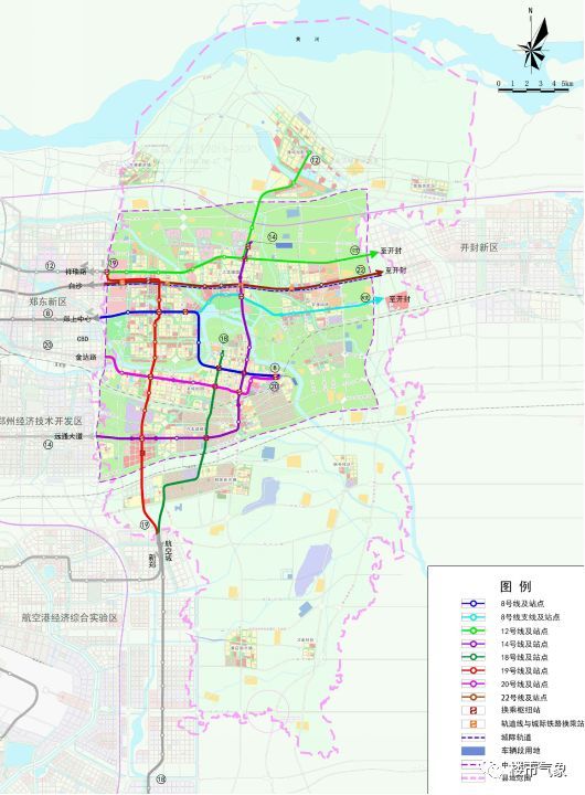 中牟地铁新规划发布812141819等7条线路站点大调整